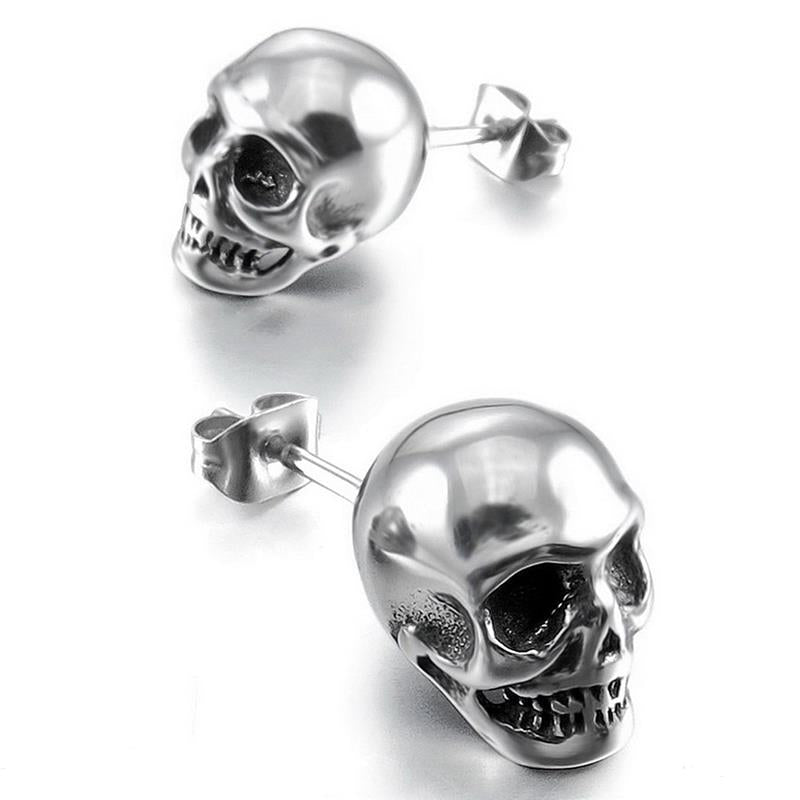 Stainless Steel Skull Studs