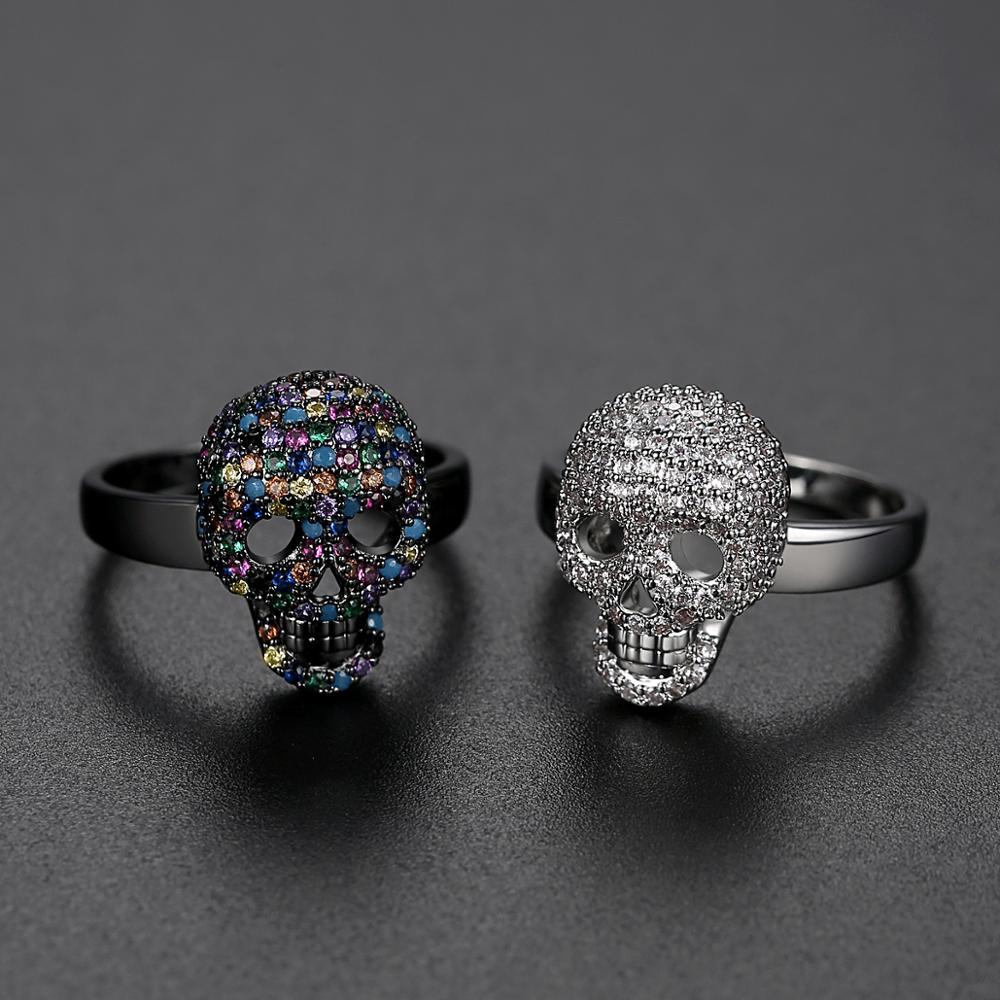 Taddeo Crystal Skull Ring