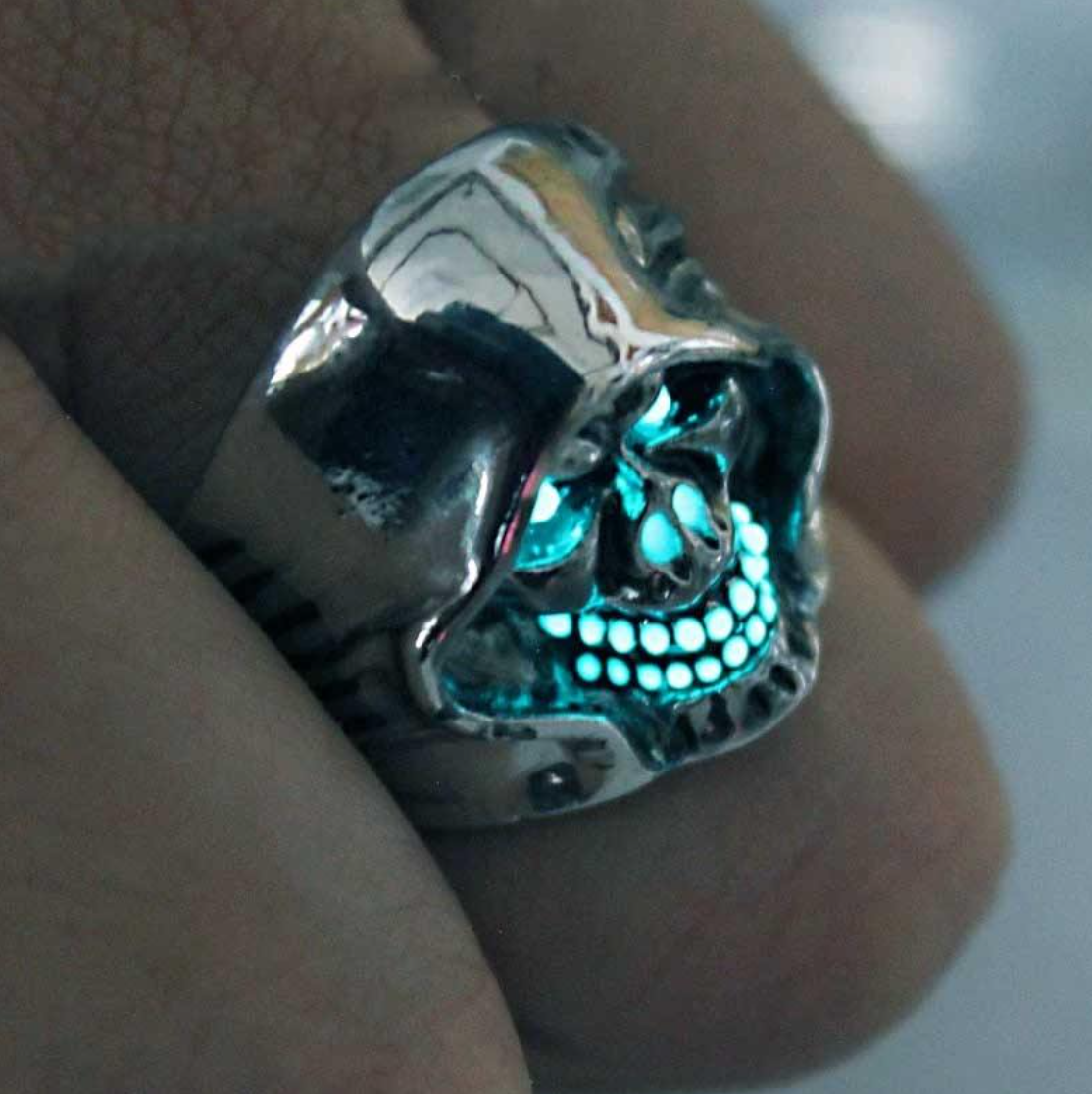 Glowing Skeleton Warrior Ring