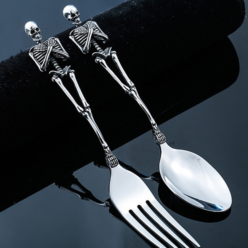 Handmade Roco Skull n' Bones Cutlery
